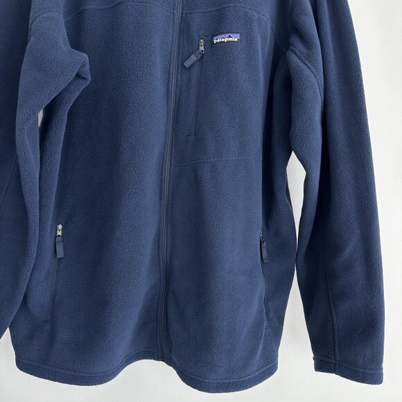 Patagonia Classic Synchilla Jacket Mens 2XL Navy Fleece Full Zip Pockets Outdoor - Picture 5 of 11